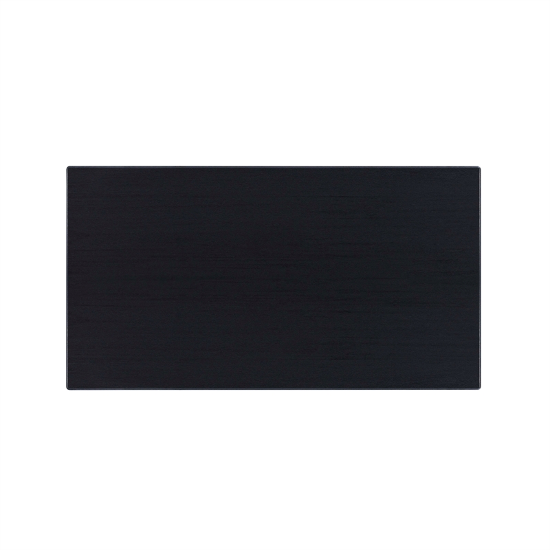 Maklaine Transitional Wood Tavern Table in Dark Charcoal Gray