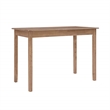 Maklaine Modern Transitional Wood Tavern Table in Washed Gray