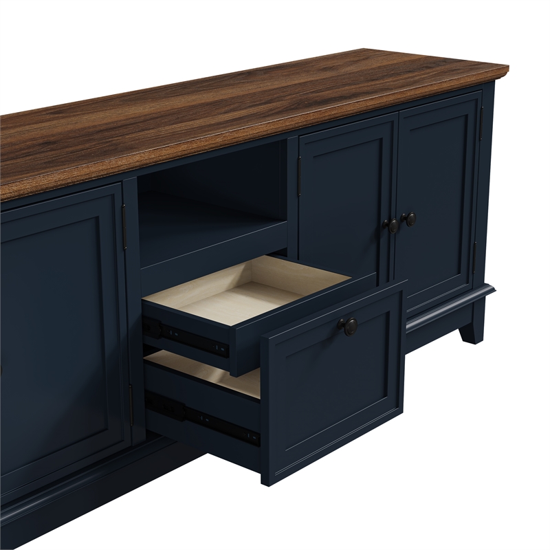 Maklaine Traditional Farmhouse TV Stand for TVs up to 75