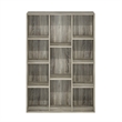 Maklaine 11-Cube Reversible Open Shelf Bookcase in French Oak