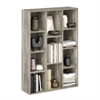 Maklaine 11-Cube Reversible Open Shelf Bookcase in French Oak