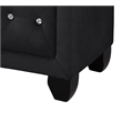 Maklaine Contemporary Night Stand In Color Black Made With Wood