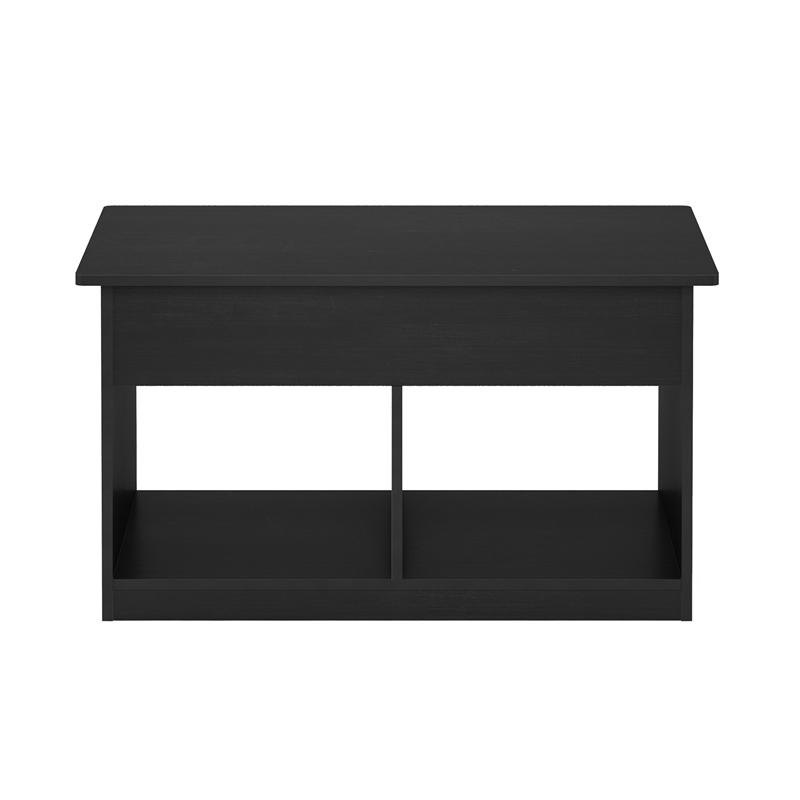 Maklaine Engineered Wood Contemporary Lift Top Coffee Table in Americano