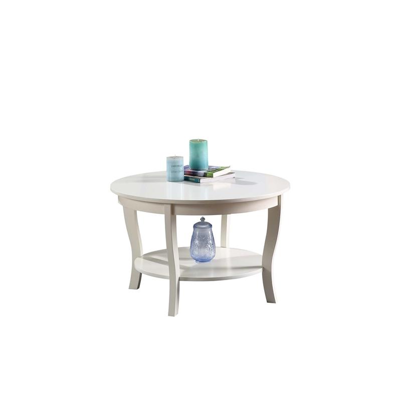 Maklaine Modern Transitional Round Coffee Table 30