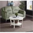 Maklaine Modern Transitional Round Coffee Table 30