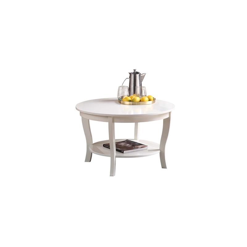 Maklaine Modern Transitional Round Coffee Table 30