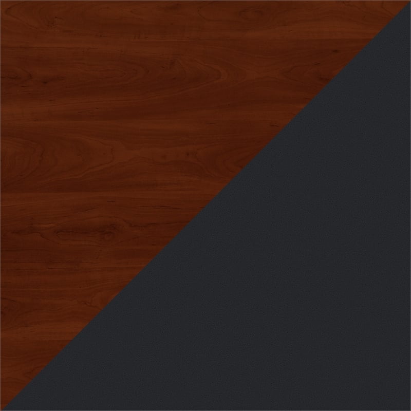 Maklaine Transitional Engineered Wood 72W Office Desk in Hansen Cherry