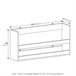 Maklaine Multipurpose Wall Mounting Storage Shelf in Espresso