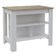 Maklaine Kitchen Island Engineered Wood Kitchen Islands in Multi-color