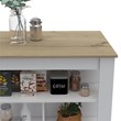 Maklaine Kitchen Island Engineered Wood Kitchen Islands in Multi-color