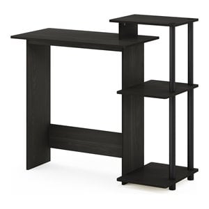 Maklaine Efficient Wood Home Laptop/Notebook/Computer Desk in Espresso/Black