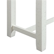 Maklaine Modern Transitional Multipurpose Bar Table Set in White