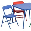 Maklaine Modern / Contemporary 5 Pc Kids Folding Table Set In Blue