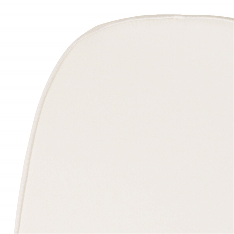 Maklaine Contemporary Soft Chiavari Fabric Seat Cushion in Ivory