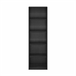 Maklaine 5-Tier Reversible Color Open Shelf Bookcase in Blackwood