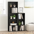 Maklaine 5-Tier Reversible Color Open Shelf Bookcase in Blackwood