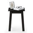 Maklaine Contemporary Engineered Wood Beginning End Table in Espresso