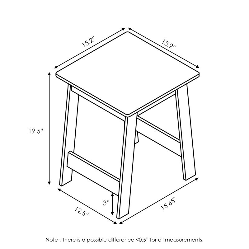 Maklaine Contemporary Engineered Wood Beginning End Table in Espresso