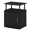 Maklaine Contemporary Engineered Wood Utility Design End Table in Black
