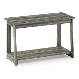 Maklaine Engineered Wood Beginning TV Stand for TV up to 39&quot in French Oak Gray