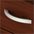 Maklaine Engineered Wood 3 Drawer Mobile File Cabinet in Hansen Cherry