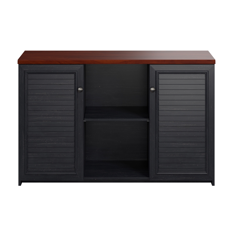 Maklaine Farmhouse Engineered Wood Accent Cabinet with Doors