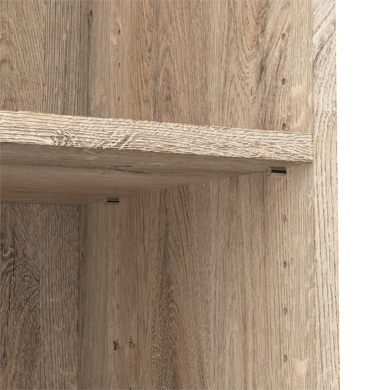 Maklaine Engineered Wood 25W Closet Organizer in Rustic Brown