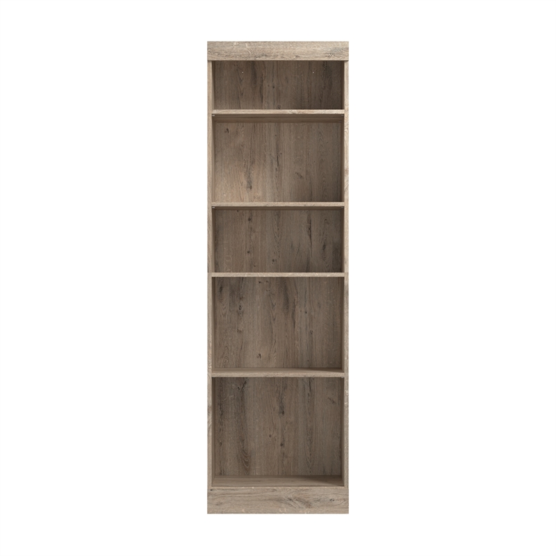 Maklaine Engineered Wood 25W Closet Organizer in Rustic Brown
