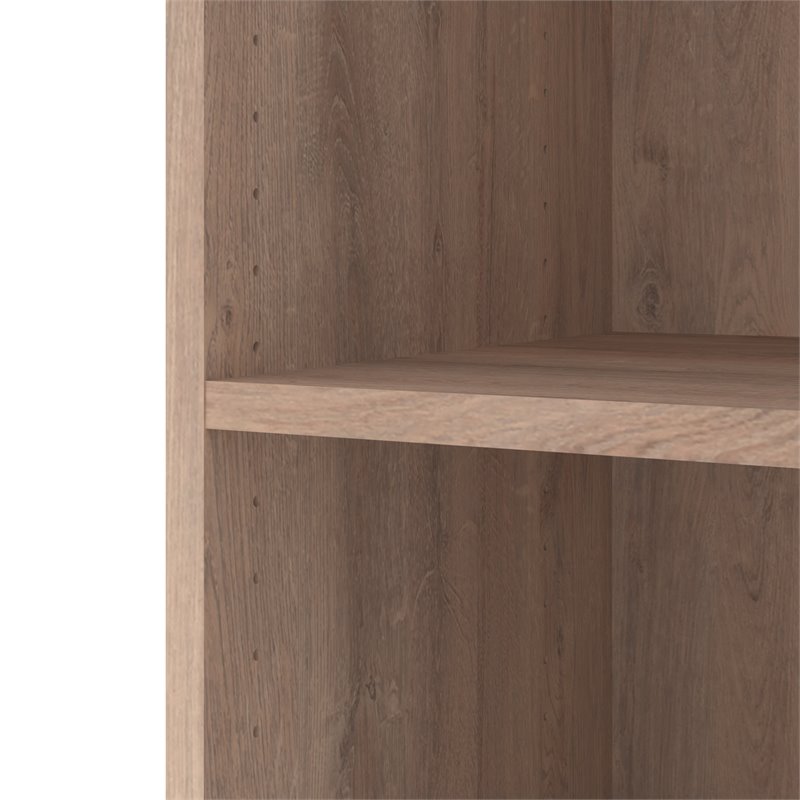 Maklaine Engineered Wood 25W Closet Organizer in Rustic Brown