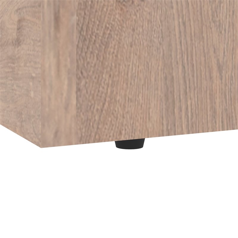 Maklaine Engineered Wood 25W Closet Organizer in Rustic Brown
