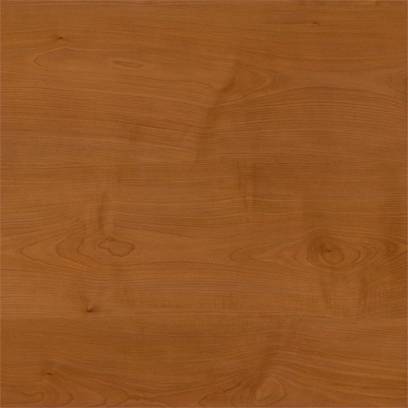 Maklaine Engineered Wood 60W x 24D Credenza Desk in Natural Cherry