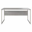 Maklaine Engineered Wood 60W x 30D Computer Table Desk in Platinum Gray
