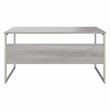Maklaine Engineered Wood 60W x 30D Computer Table Desk in Platinum Gray