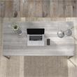 Maklaine Engineered Wood 60W x 30D Computer Table Desk in Platinum Gray