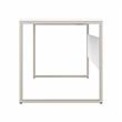 Maklaine Engineered Wood 60W x 30D Computer Table Desk in White