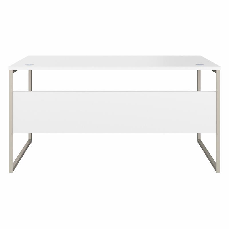 Maklaine Engineered Wood 60W x 30D Computer Table Desk in White