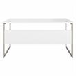 Maklaine Engineered Wood 60W x 30D Computer Table Desk in White