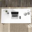 Maklaine Engineered Wood 60W x 30D Computer Table Desk in White