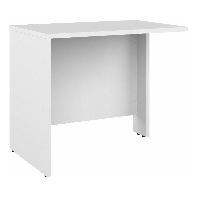 Maklaine Contemporary Engineered Wood 36W Bridge/Return in White