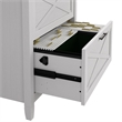 Maklaine Contemporary 2 Drawer File Cabinet in Pure White Oak