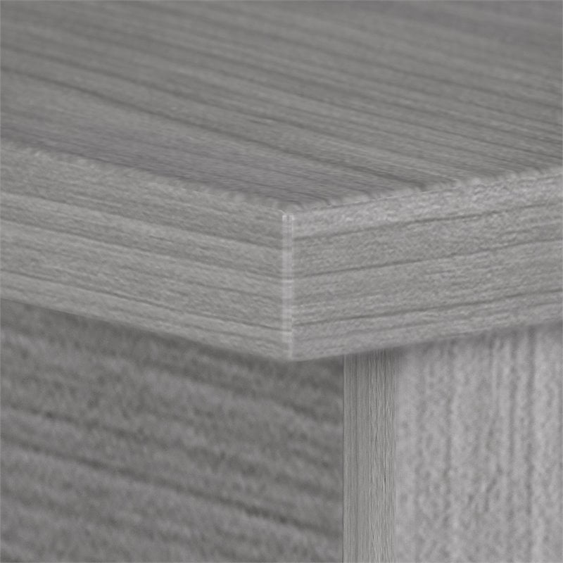 Maklaine Engineered Wood 60W x 30D Office Desk in Platinum Gray