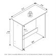 Maklaine Engineered Wood Contemporary Study Table in Amber Pine