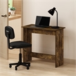 Maklaine Engineered Wood Contemporary Study Table in Amber Pine