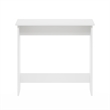 Maklaine Engineered Wood Contemporary Study Table in White Finish