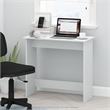 Maklaine Engineered Wood Contemporary Study Table in White Finish