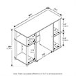 Maklaine Engineered Wood Compact Computer Study Desk in Espresso