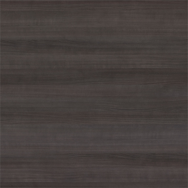Maklaine Engineered Wood 3 Position Sit to Stand Desk Return in Heather Gray