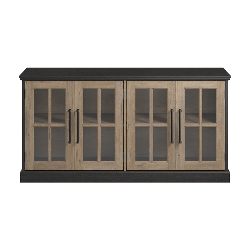 Maklaine Elegant Engineered Wood Transitional 60W Sideboard Cabinet