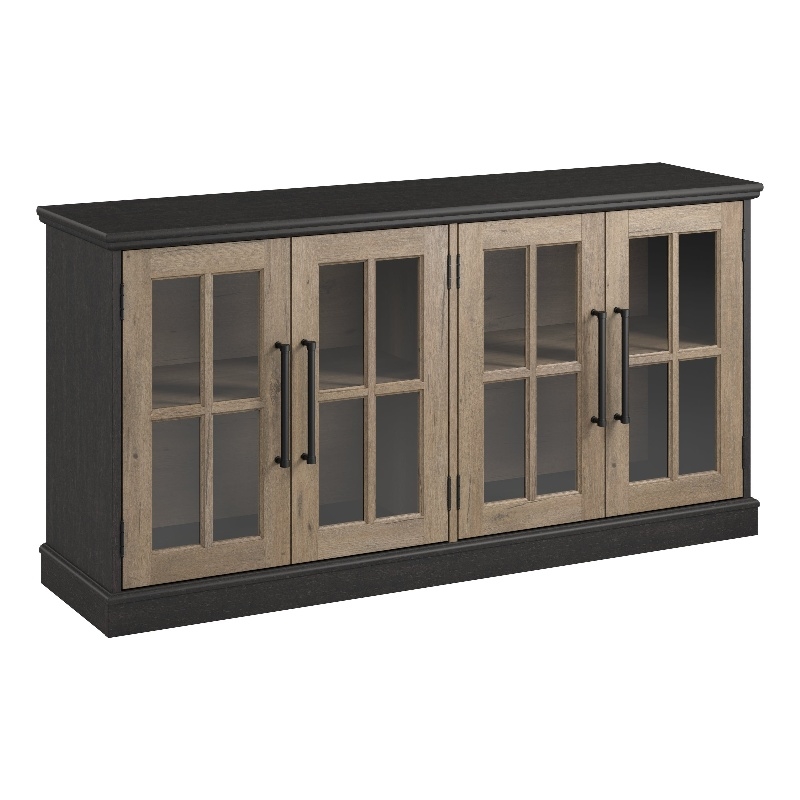 Maklaine Elegant Engineered Wood Transitional 60W Sideboard Cabinet