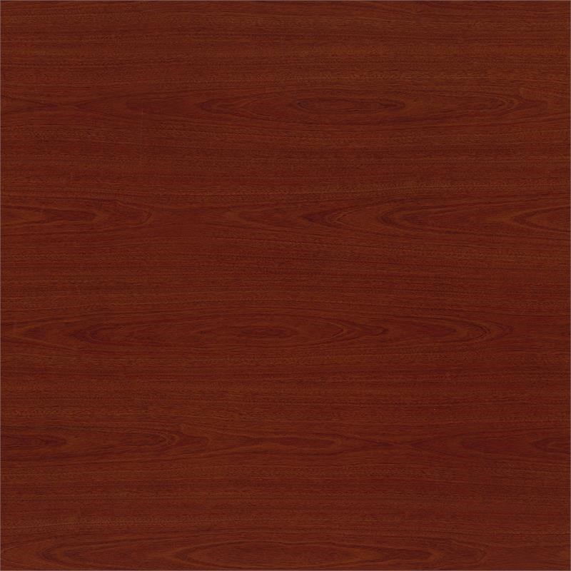 Maklaine Contemporary Engineered Wood 60W x 30D Office Desk in Mahogany